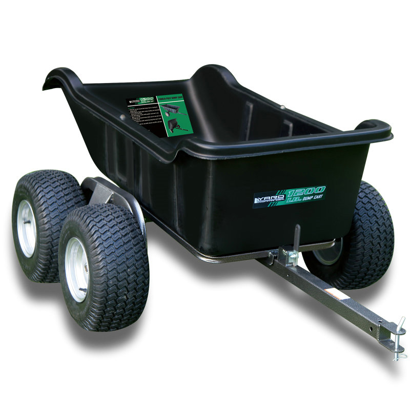 1200lb Poly Dump Cart Fire Wheels SP 22147